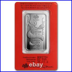 1 oz Silver Bar PAMP Suisse (Year of the Dragon)