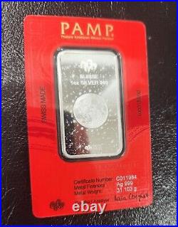 1 oz Silver Bars PAMP 2024 Year of the Dragon 2 consecutive serial numbers