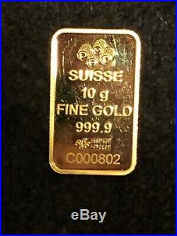 10 GRAM LIMITED EDITION PAMP SUISSE GOLD BAR WithCROSS! AWESOME NO SCRAP