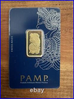 10 Gram Pamp Suisse Gold Bar Metal Fineness Au 999.9 US Shipping Only