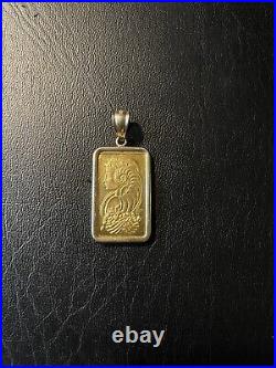 10 Gram Pamp Suisse Gold Bar Pendant