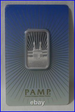 10 Gram Silver PAMP Suisse Mecca Silver Bar in Assay RARE Serial # C000675