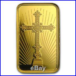 10 g Gold Bar PAMP Suisse Religious Series (Romanesque Cross) SKU #94441