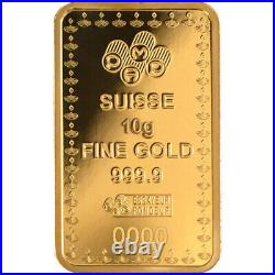 10 gram Gold Bar PAMP Suisse 2023 Diwali Lakshmi Festival of Lights 999.9 Assay