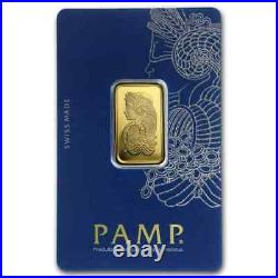 10 gram Gold Bar PAMP Suisse Lady Fortuna (In Assay) Suisse Bar
