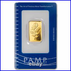 10 gram Gold Bar PAMP Suisse Rosa (In Assay)