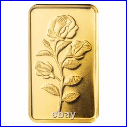 10 gram Gold Bar PAMP Suisse Rosa (In Assay)