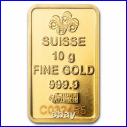 10 gram Gold Bar PAMP Suisse Rosa (In Assay)