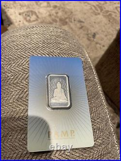 10 gram Silver Bar PAMP Suisse BUDDHA RARE Low Serial Number 000004
