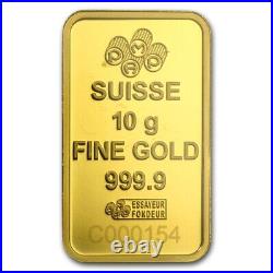 10 gram pure gold. 9999 pamp suisse mecca Bar