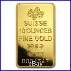 10 oz Gold Bar PAMP Suisse Lady Fortuna (withAssay) SKU #30945