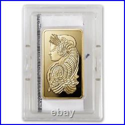 10 oz Gold PAMP Suisse Lady Fortuna Veriscan Bar with Assay
