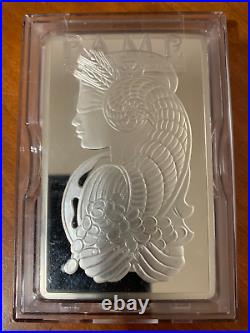 10 oz PAMP Suisse Lady Fortuna Silver Bar in Capsule withAssay B003677