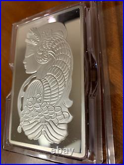 10 oz PAMP Suisse Lady Fortuna Silver Bar in Capsule withAssay B003677