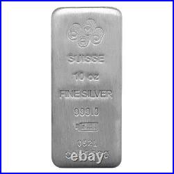 10 oz PAMP Suisse indian Silver Cast Bar. 999 Fine (withAssay)