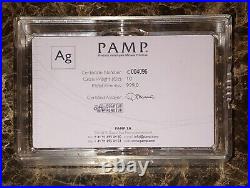 10 oz Pamp Suisse Lady Fortuna. 999 Fine Silver Bar in Original Packaging with COA