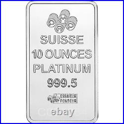 10 oz Platinum Bar PAMP Suisse Fortuna 999.5 Fine in Plastic Case with Assay