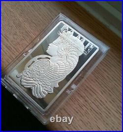 10 oz Silver Bar PAMP Suisse Lady Fortuna. 999 Silver In Capsule