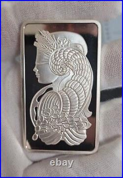100 GRAM PAMP Lady Fortuna SILVER BAR (IN unsealed ASSAY) serial c001004