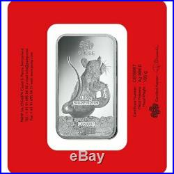 100 GRAMS. 9999 SILVER YEAR of the RAT PAMP SUISSE SEALED BAR $148.88