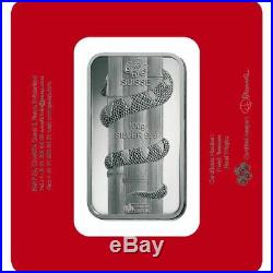 100 Gram PAMP Suisse Snake Silver Bar. 999 fine (New with Assay)