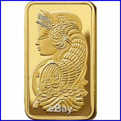 100 gram (100g) Fine Gold Bar 999.9 PAMP Suisse Lady Fortuna Veriscan