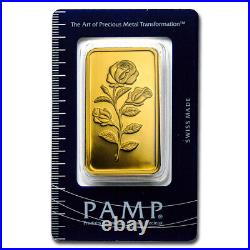 100 gram Gold Bar PAMP Suisse Rosa (In Assay) SKU#217005