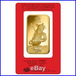 100 gram PAMP Suisse Year of the Mouse / Rat Gold Bar (In Assay)