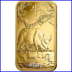 100 gram PAMP Suisse Year of the Ox Gold Bar (In Assay)