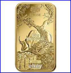 100 gram PAMP Suisse Year of the Ox Gold Bar (In Assay)