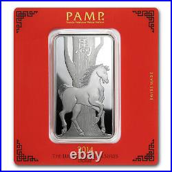 100 gram Silver Bar PAMP Suisse (Year of the Horse)