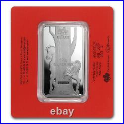 100 gram Silver Bar PAMP Suisse (Year of the Horse)