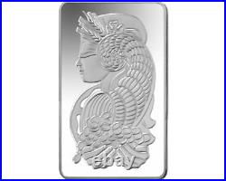 100 grams 999 Silver 2012 Lady Fortuna Suisse PAMP Mint Bullion Bar Assay Card