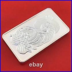 100 grams 999 Silver 2012 Lady Fortuna Suisse PAMP Mint Bullion Bar Assay Card