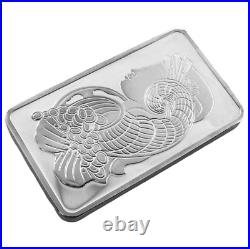 100 grams 999 Silver 2012 Lady Fortuna Suisse PAMP Mint Bullion Bar Assay Card