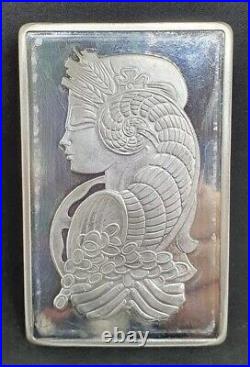 10oz PAMP SUISSE. 999 Silver bar Lady Fortuna Numbered with Orig packing & COA