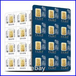 12 Gram PAMP Suisse Divisible Gold Bar (New with Assay, 12x1)