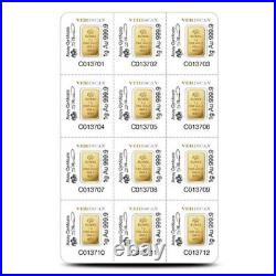 12 Gram PAMP Suisse Divisible Gold Bar (New with Assay, 12x1)