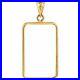 14k Gold 6 Prong Bezel frame for 5.0 gram Pamp Suisse Dragon Gold Bar 2024 Only