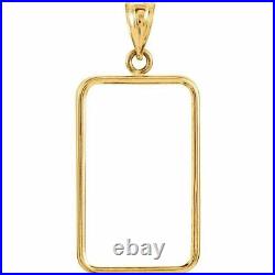 14k Gold 6 Prong Bezel frame for 5.0 gram Pamp Suisse Love Always Gold Bar