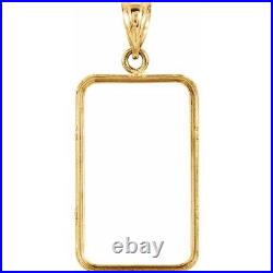 14k Gold 6 Prong Bezel frame for 5.0 gram Pamp Suisse Love Always Gold Bar