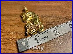 18K Gold Lady Fortuna PAMP SUISSE 33.81 Grams Bar Real Diamond. 40 Carts