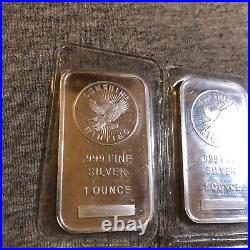 1oz. 999 Silver Bar Lot of (4) Pamp Suisse, Sunshine & Hereaus Mints