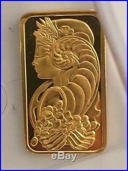 1oz Gold Pamp Bar Stunning Genuine Art Bar Perfect For Investment