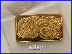 1oz Gold Pamp Bar Stunning Genuine Art Bar Perfect For Investment