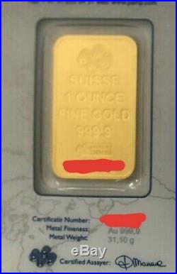 1oz PAMP Suisse Fortuna Gold Bar 999.9 Pure Fine Gold BRAND NEW & SEALED