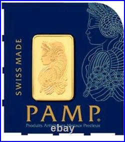 2 1 Gram Pamp Suisse Gold Bars. 9999 Fine Multigram Fortuna Veriscan