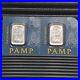 (2) 1 gram Platinum Bar PAMP Suisse Lady Fortuna In Assay Multigram INV. #BE387