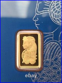 2.5 Gram 24k Gold Bar. 9999 PAMP Suisse Lady Fortuna Veriscan New in Assay