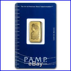 2.5 Gram. 9999 Gold Bar Pamp Suisse Fortuna